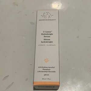 Drunk Elephant C-Luma Hydrabrigh Serum - White and Black